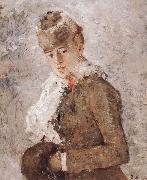 Berthe Morisot The woman wearing the shawl Germany oil painting artist